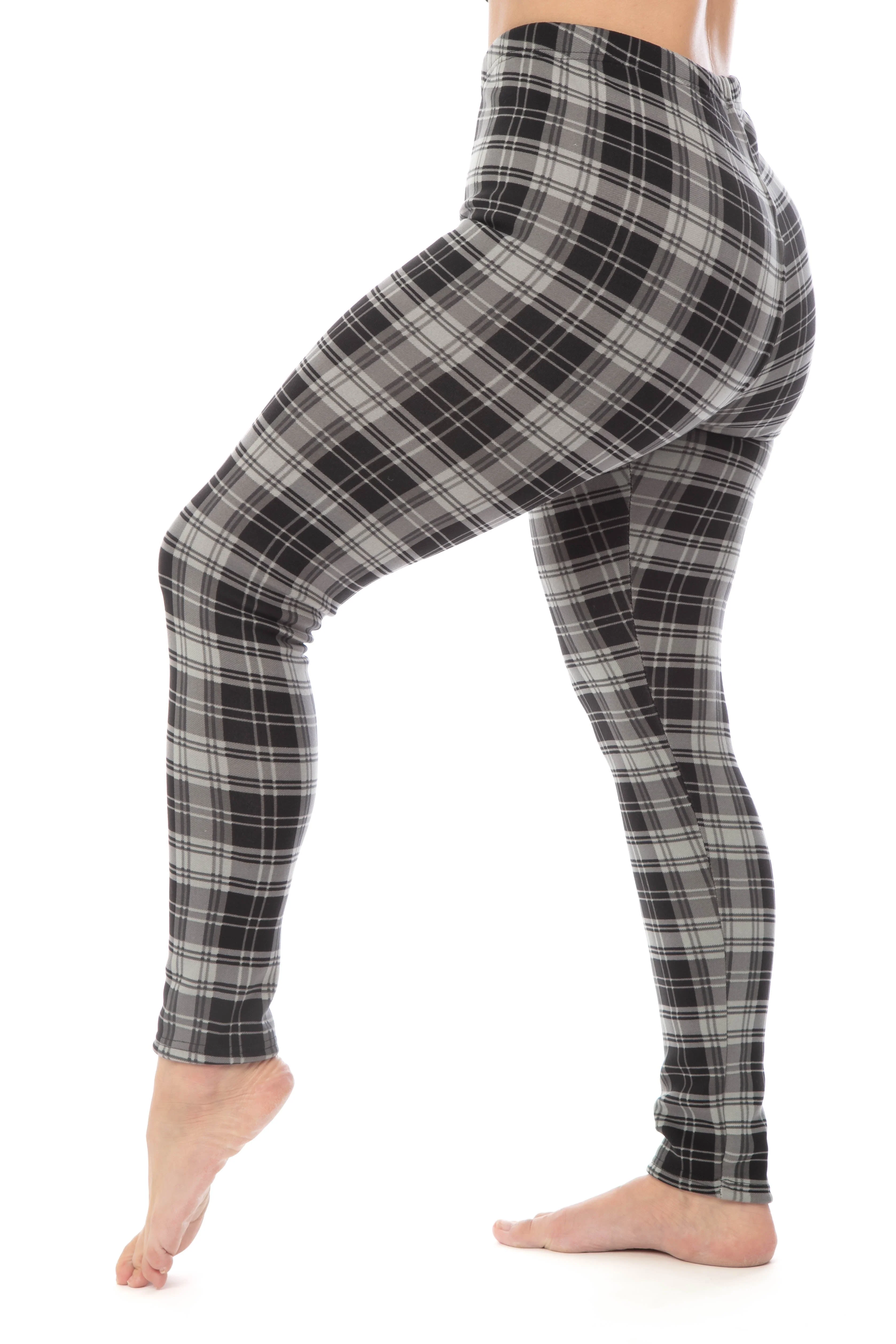 B&G Plaid - Cozy Lined Leggings