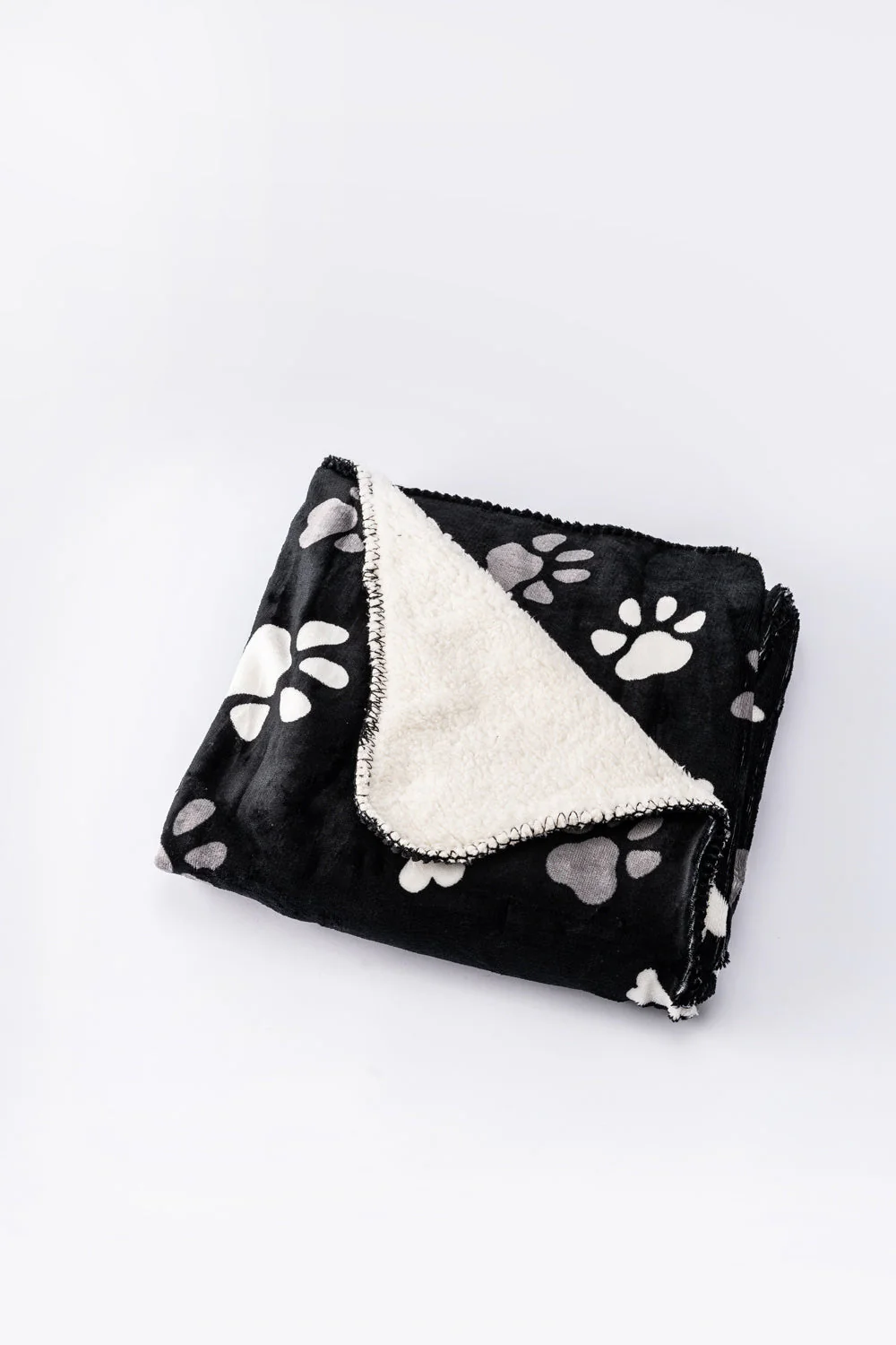 Black Little Paws - Sherpa Blanket - Image 6