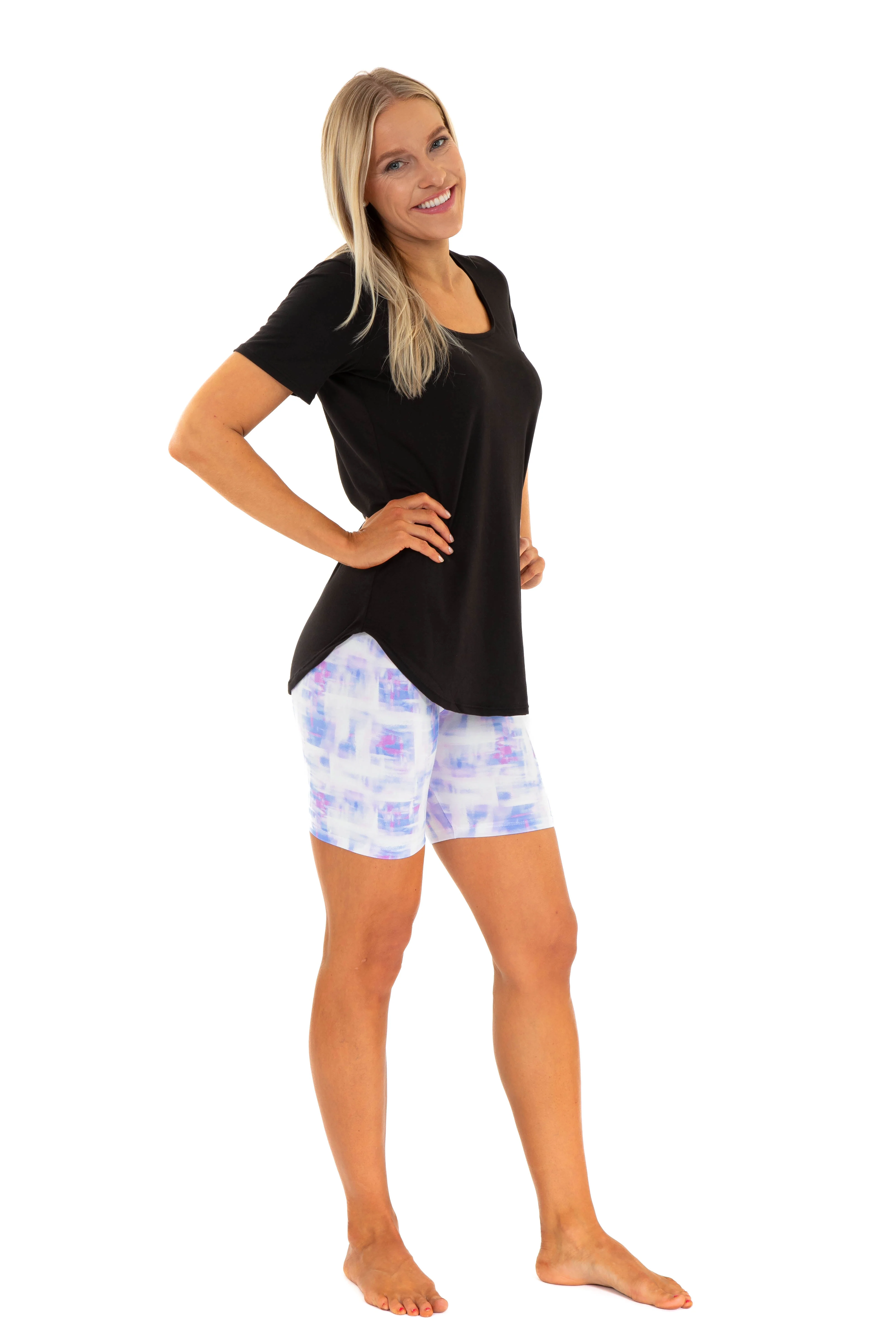 Blue & Pink Colored - Shorts - Image 4