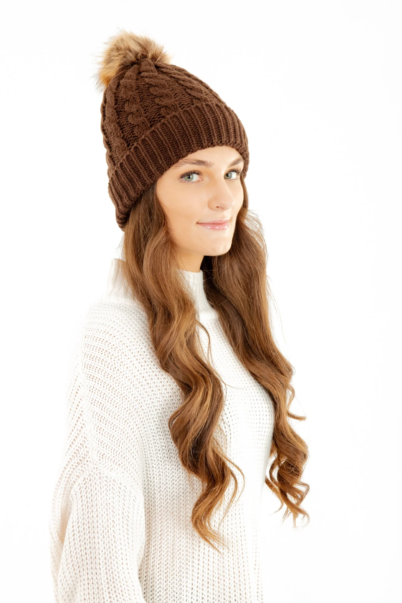 Brown - Cozy Lined Hat - Image 3