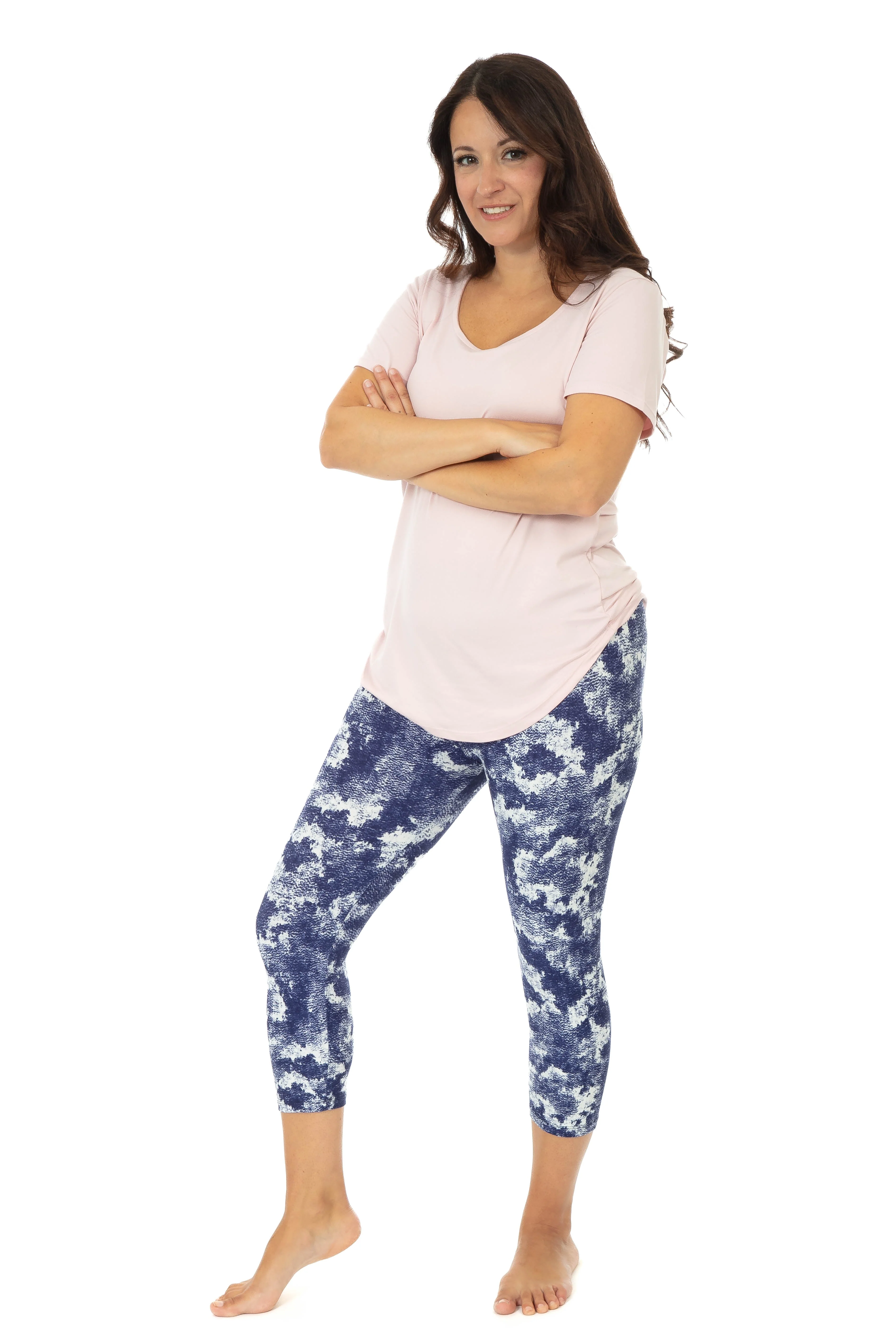 Dark Blue Dye - Capris - Image 2