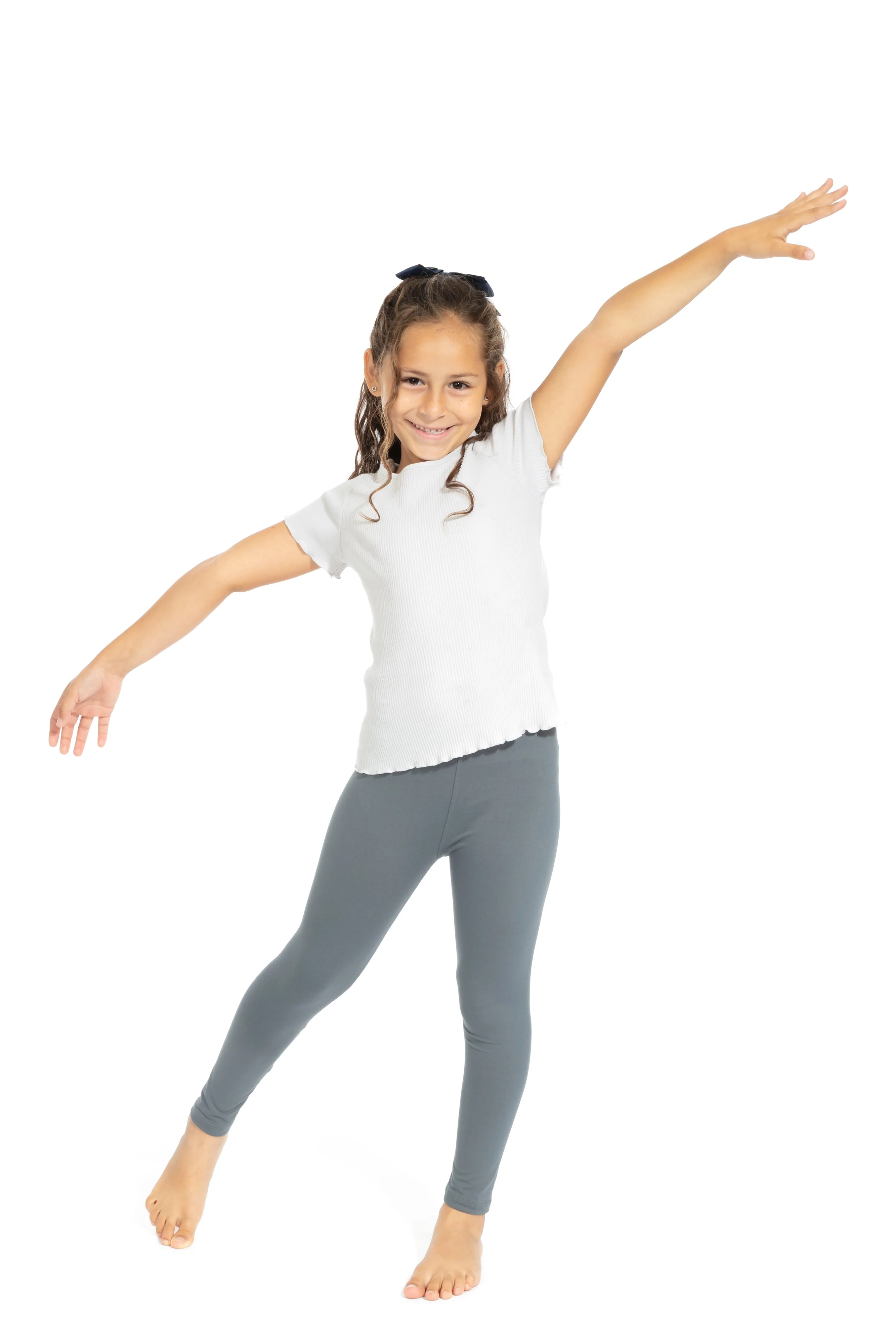 Gray Kid's - All Season Leggings - Image 2