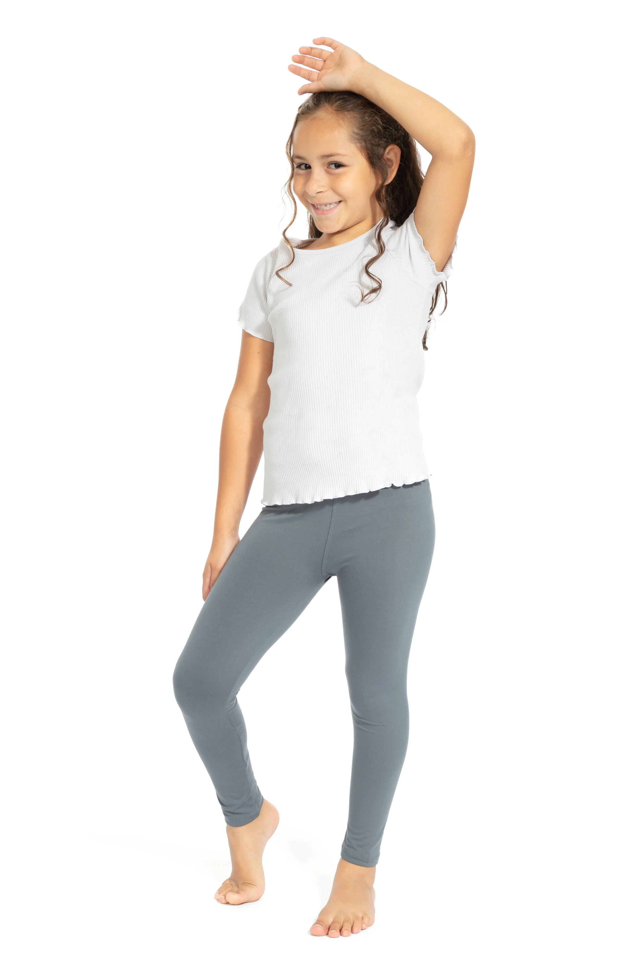 Gray Kid's - All Season Leggings - Image 5