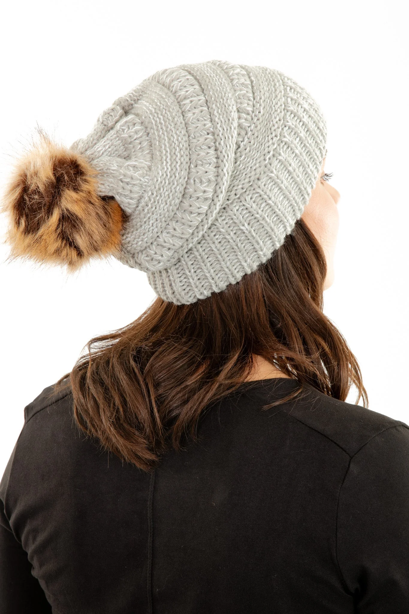Grey - Cozy Slouchy Beanie - Image 6