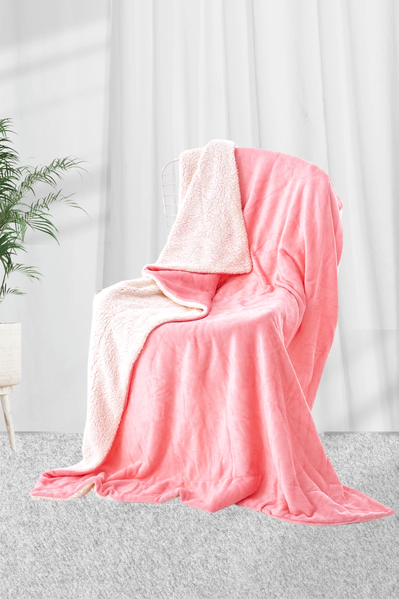 Pink - Sherpa Blanket - Image 4