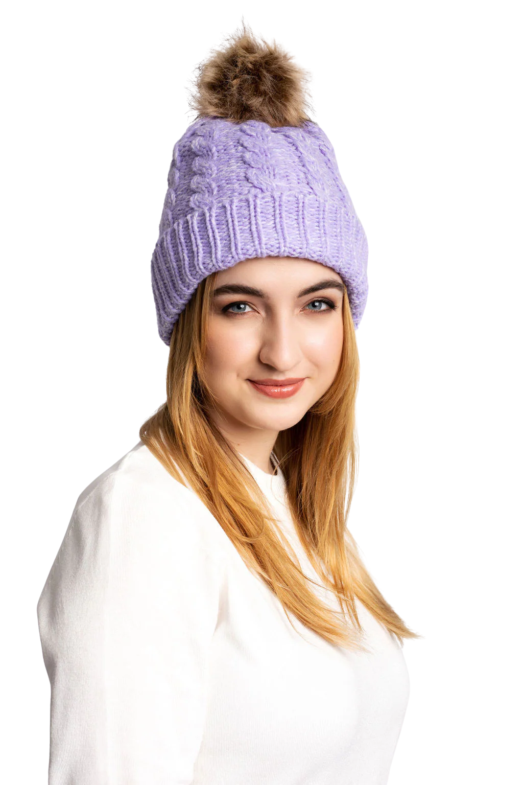 Purple - Cozy Lined Hat - Image 2