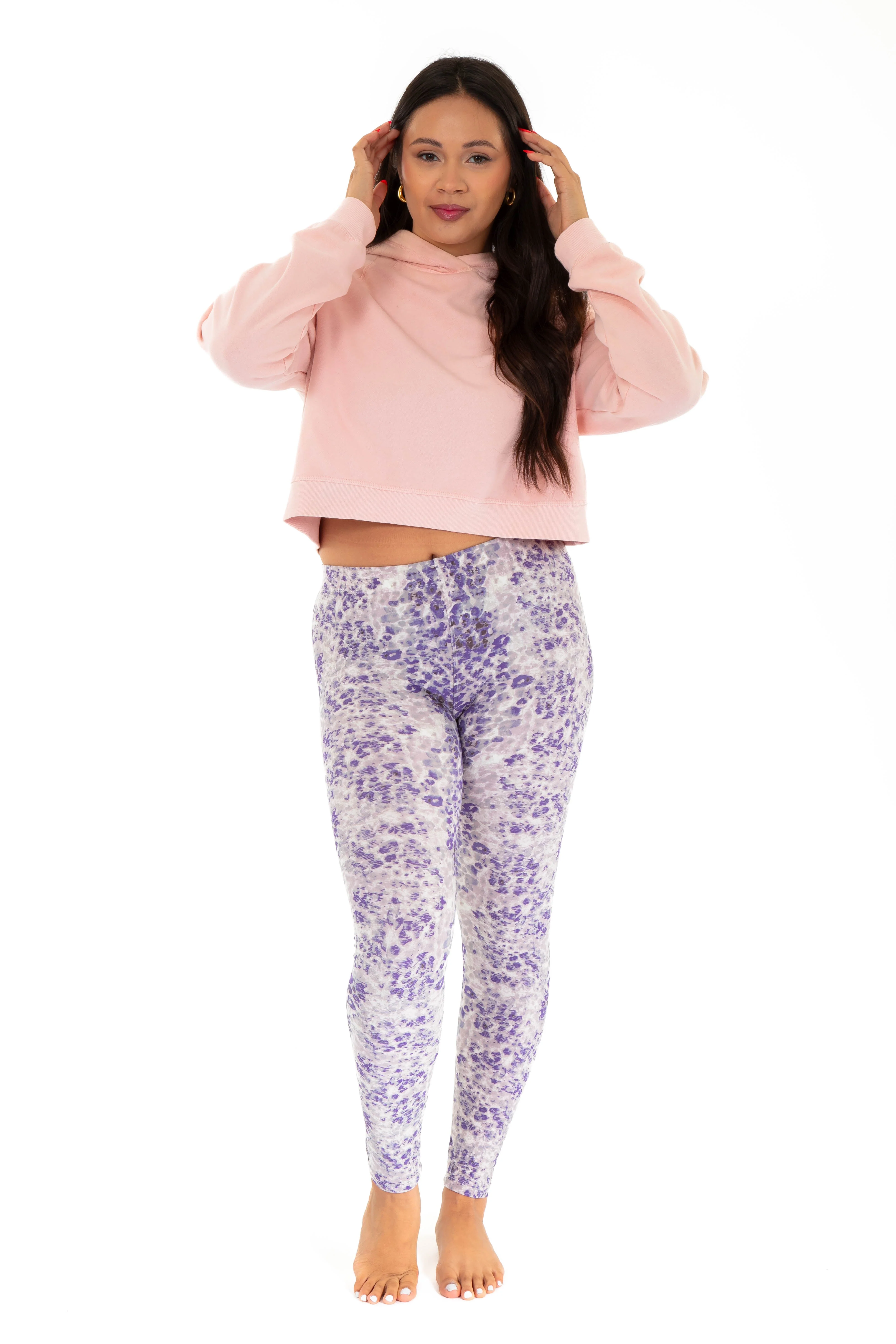 Purple Print - All Season Leggings - Image 2