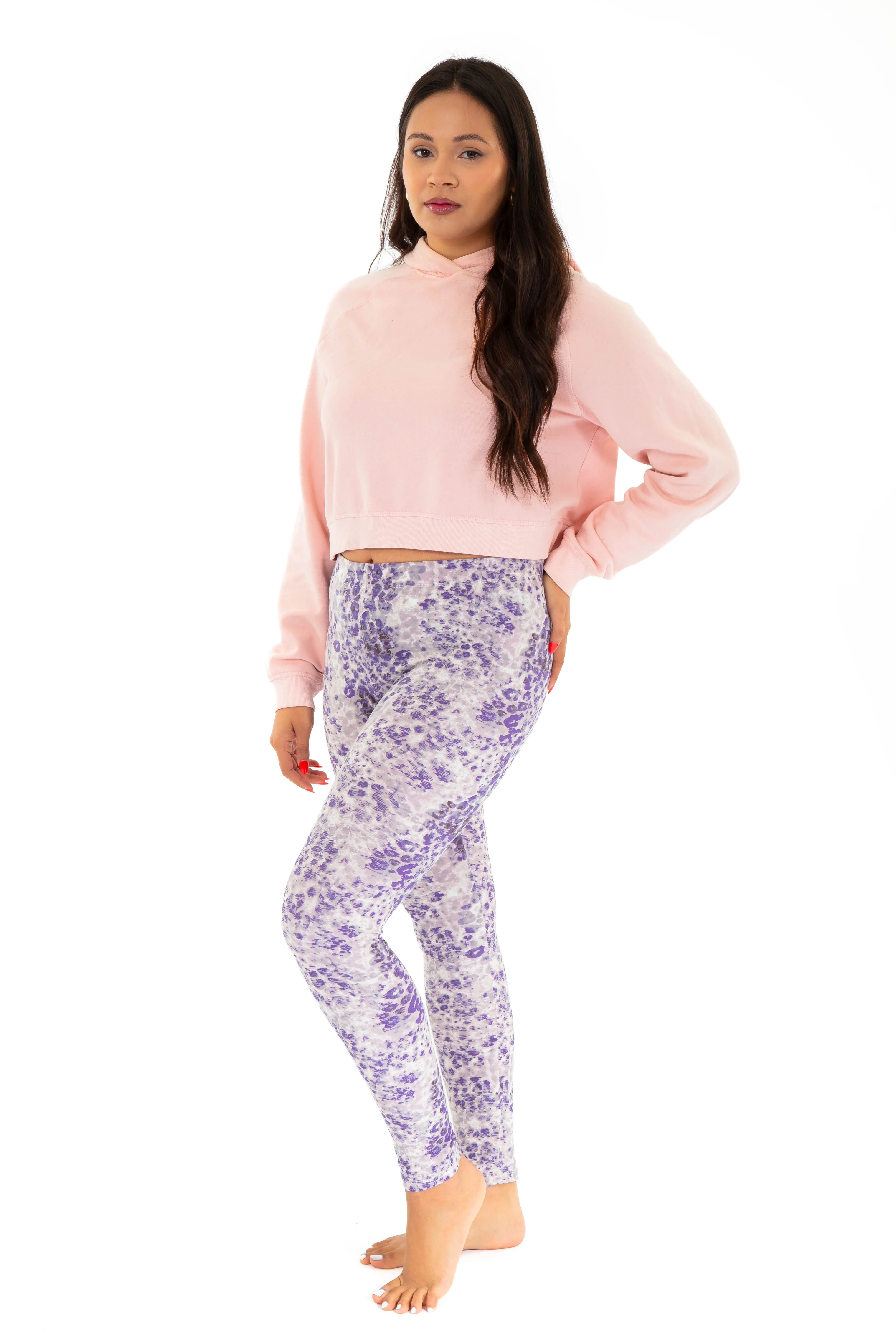 Purple Print - All Season Leggings - Image 3