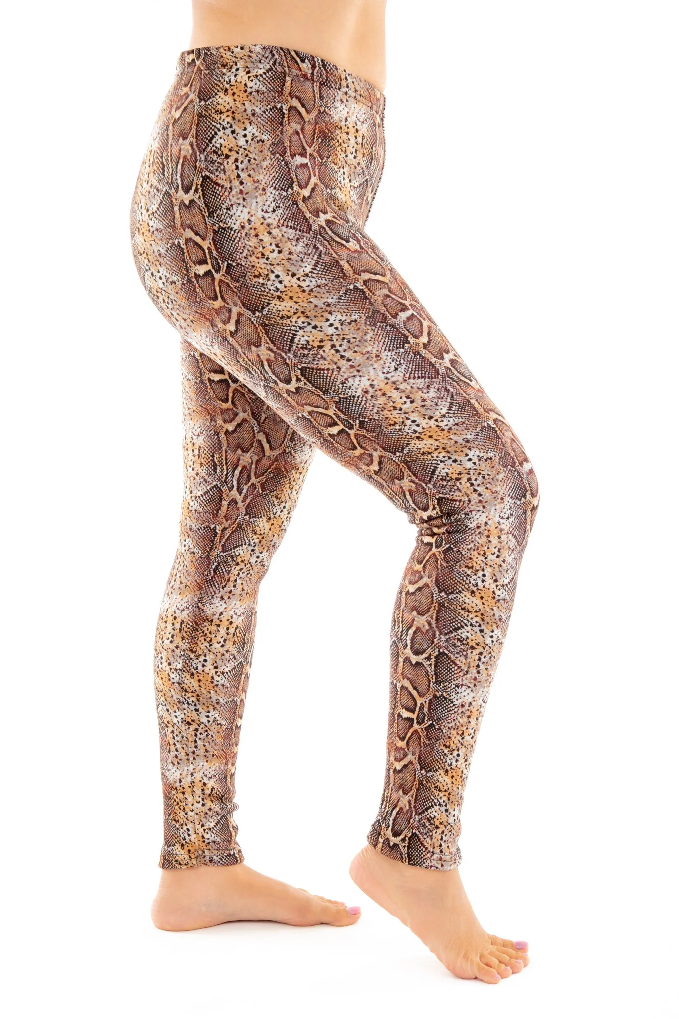 Shiny Snake - Cozy Lined Leggings